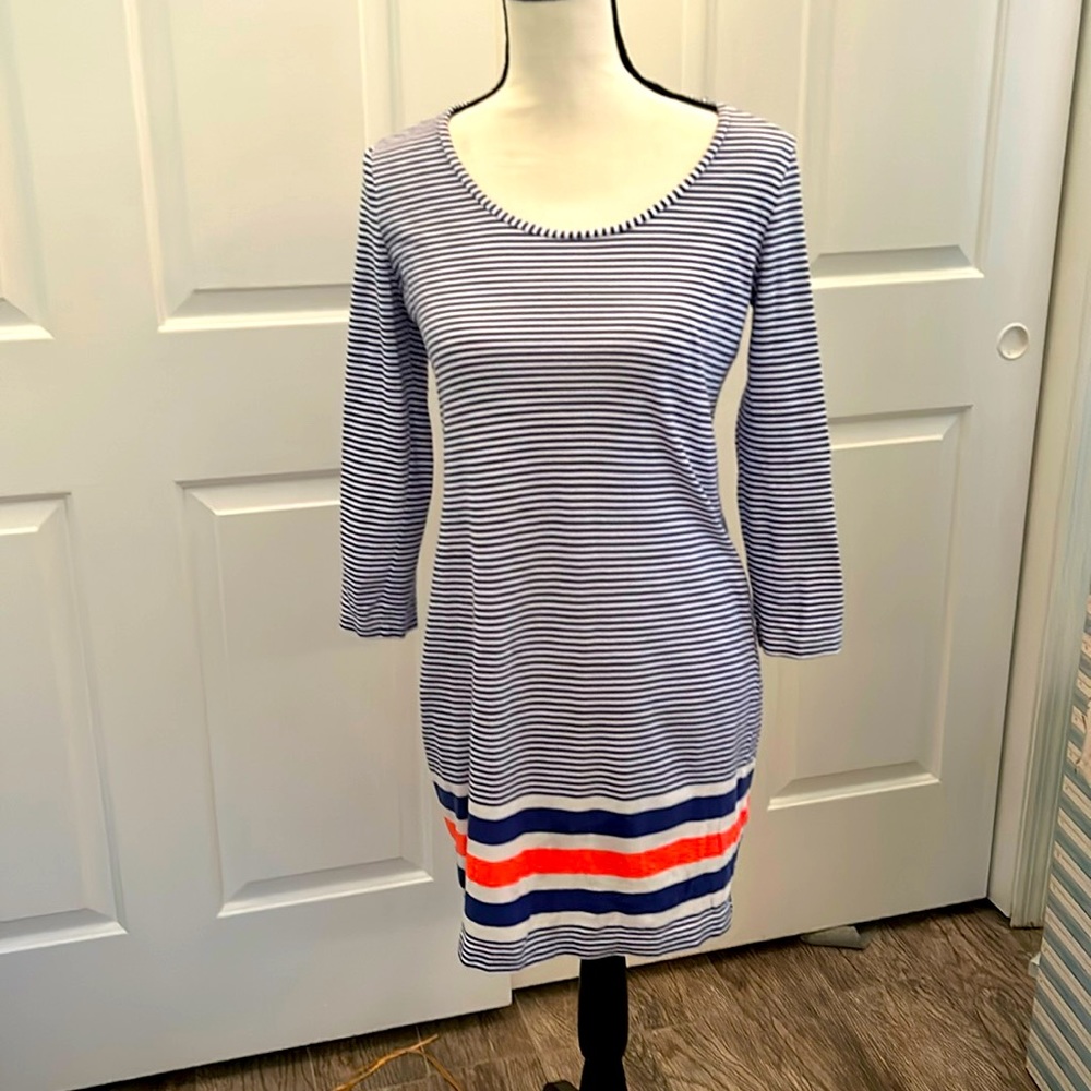 Lilly Pulitzer - blue and white striped dress - size small